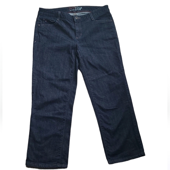 TOMMY Hillfiger Women's Spirit Crop Flare Jeans Size 8 - Picture 1 of 6
